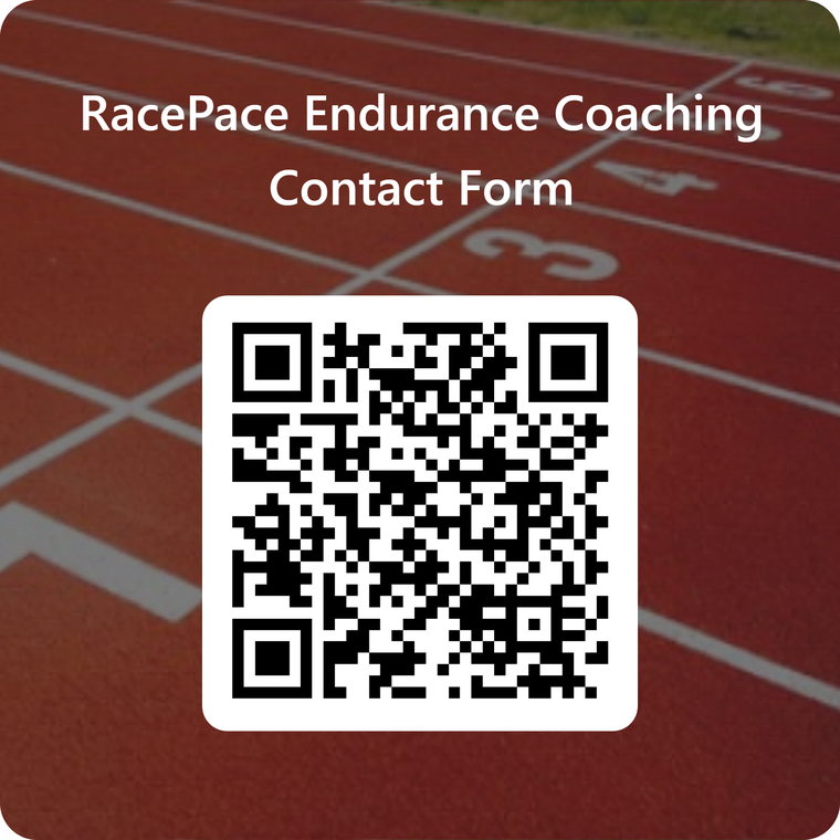 RacePace Endurance Coaching Contact Form QR code