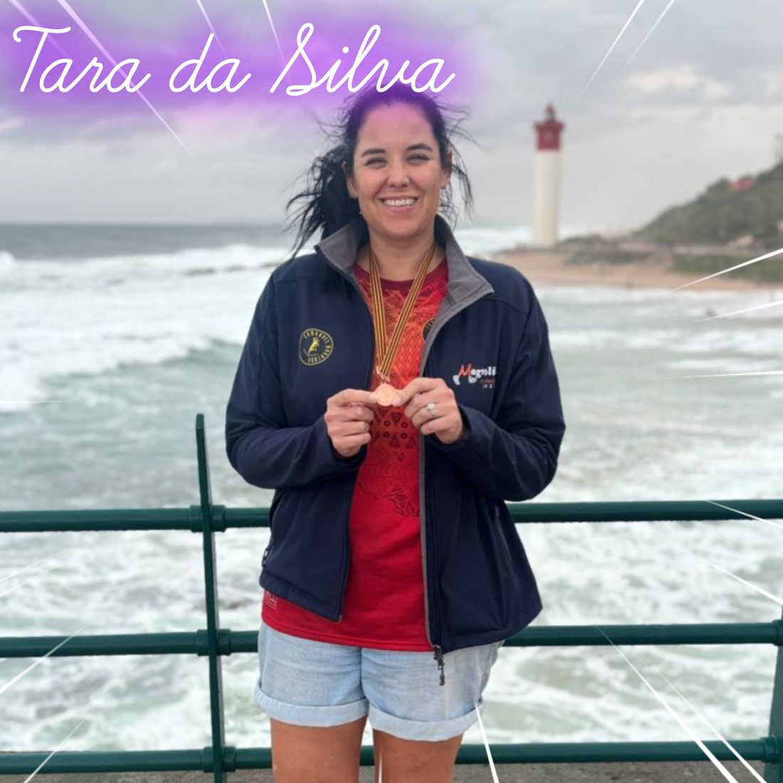Tara da Silva with her Comrades Marathon medal