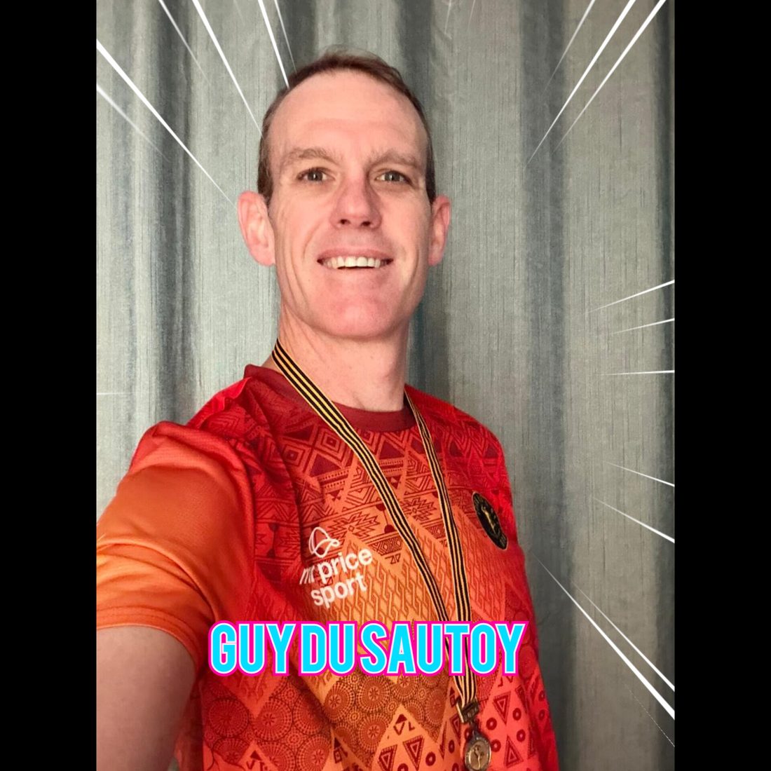 Guy DuSautoy with his Comrades Marathon medal