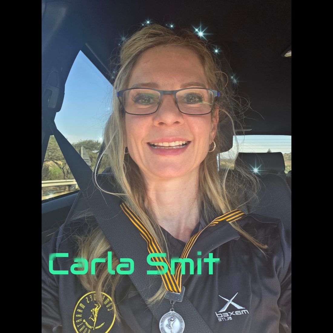 Carla Smit with her Comrades Marathon medal
